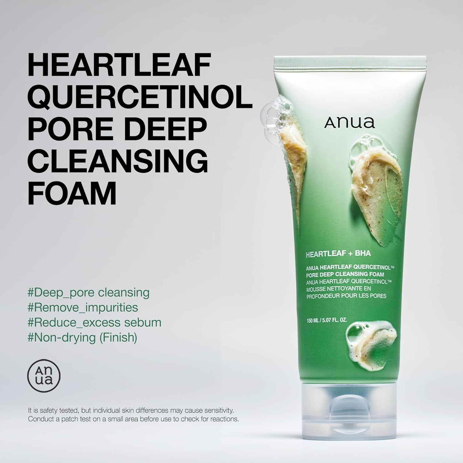 ANUA Heartleaf Quercetinol Pore Deep Cleaning Foam 150ml
